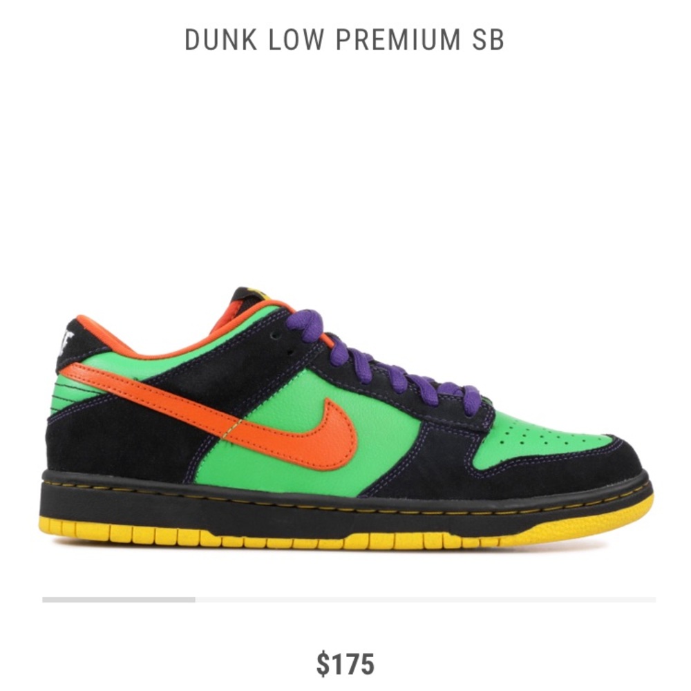 Nike SB low dunk— “Green Spark”